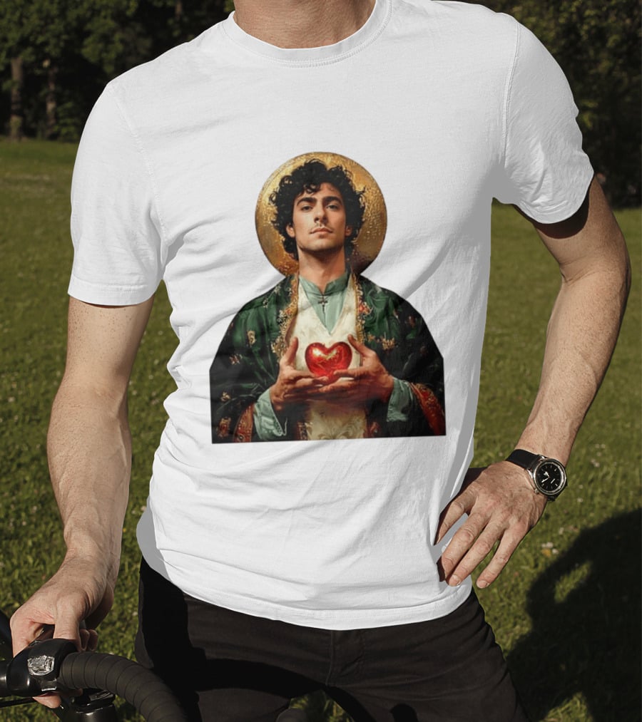 Luigi Mangione Patron Saint Holding Sacred Heart For Health Care Justice T-Shirt