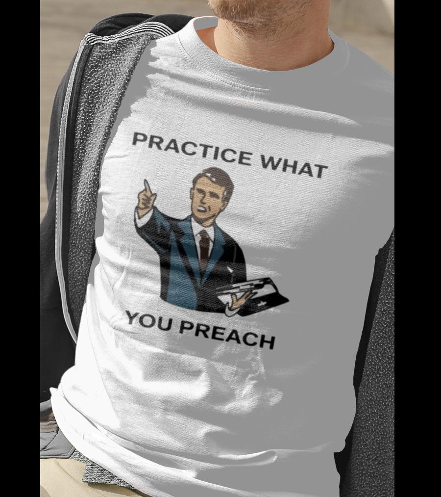 Practice What You Preach Preacher Avivra Bible T-Shirt