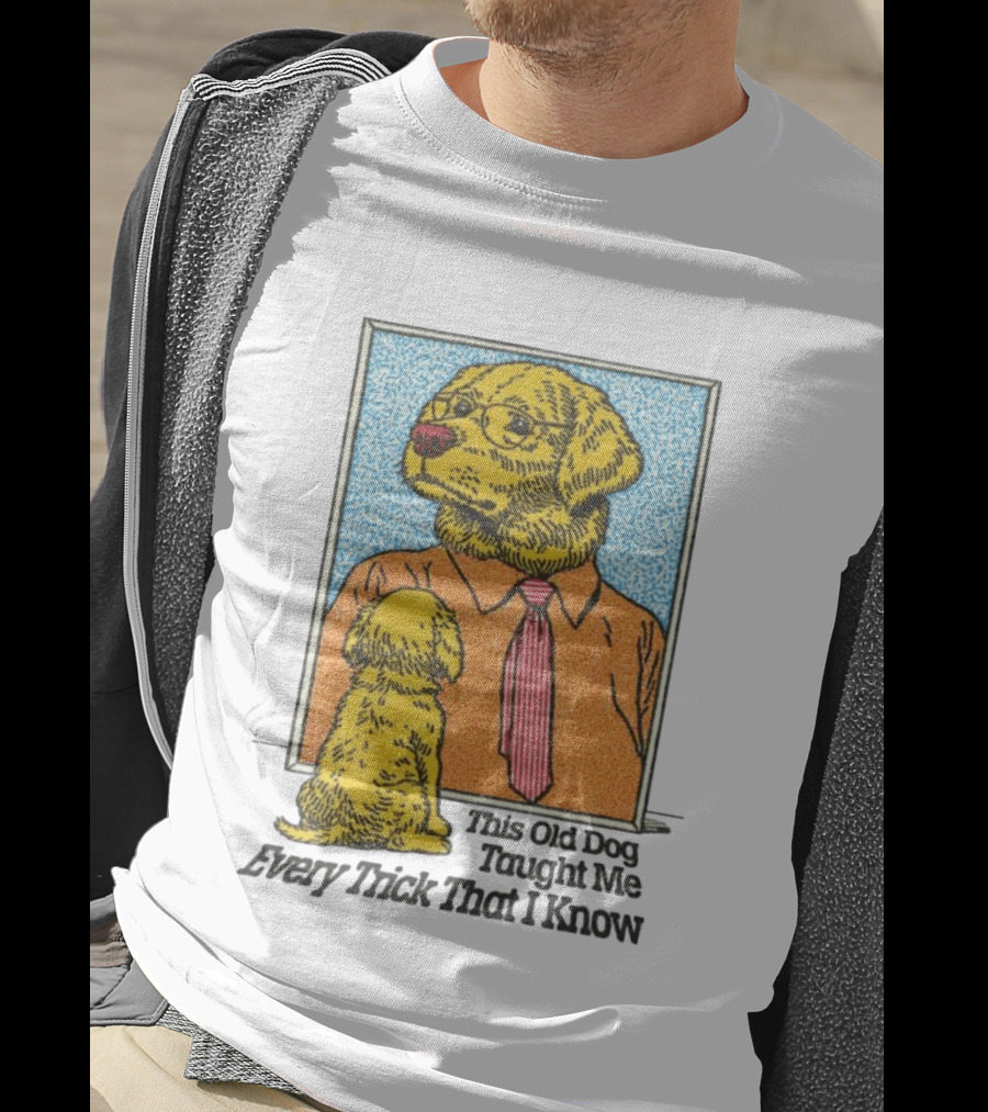 Mac Demarco This Old Dog Taught Me Every Trick That I Know Cartoon Dogs In Mirror T-Shirt