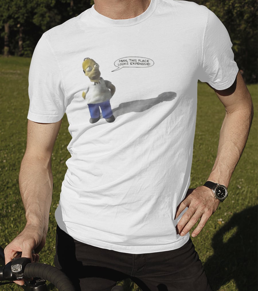 Man This Place Looks Expensive Homer Shadow T-Shirt