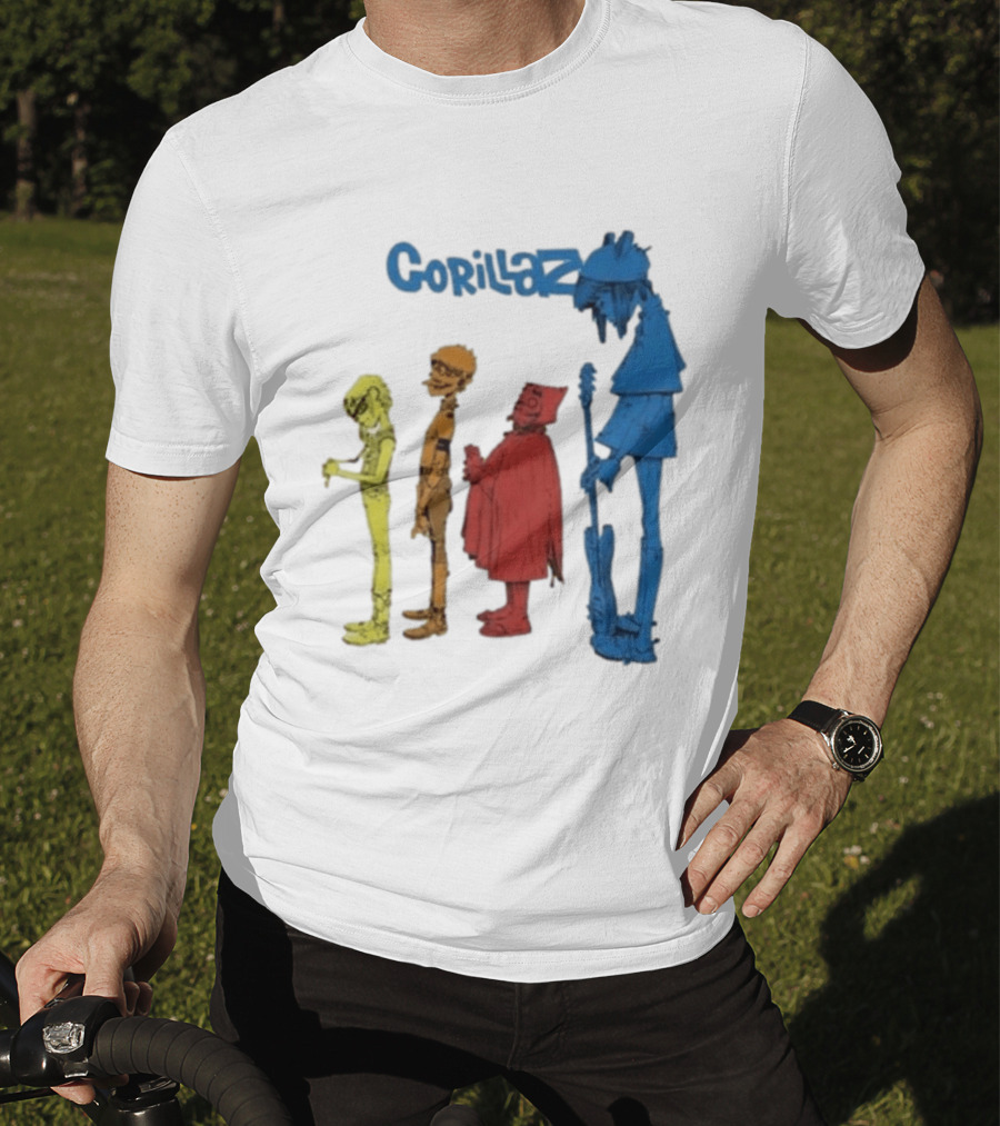Gorillaz Concert Characters Art Tottenham Stadium Event T-Shirt