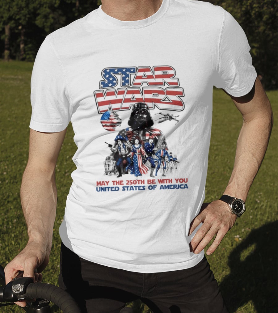 Star Wars May The 250th Be With You United States Of America T-Shirt