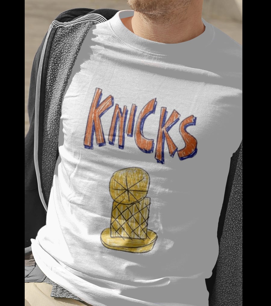 Knicks Hand Drawn NBA Champions Trophy T-Shirt