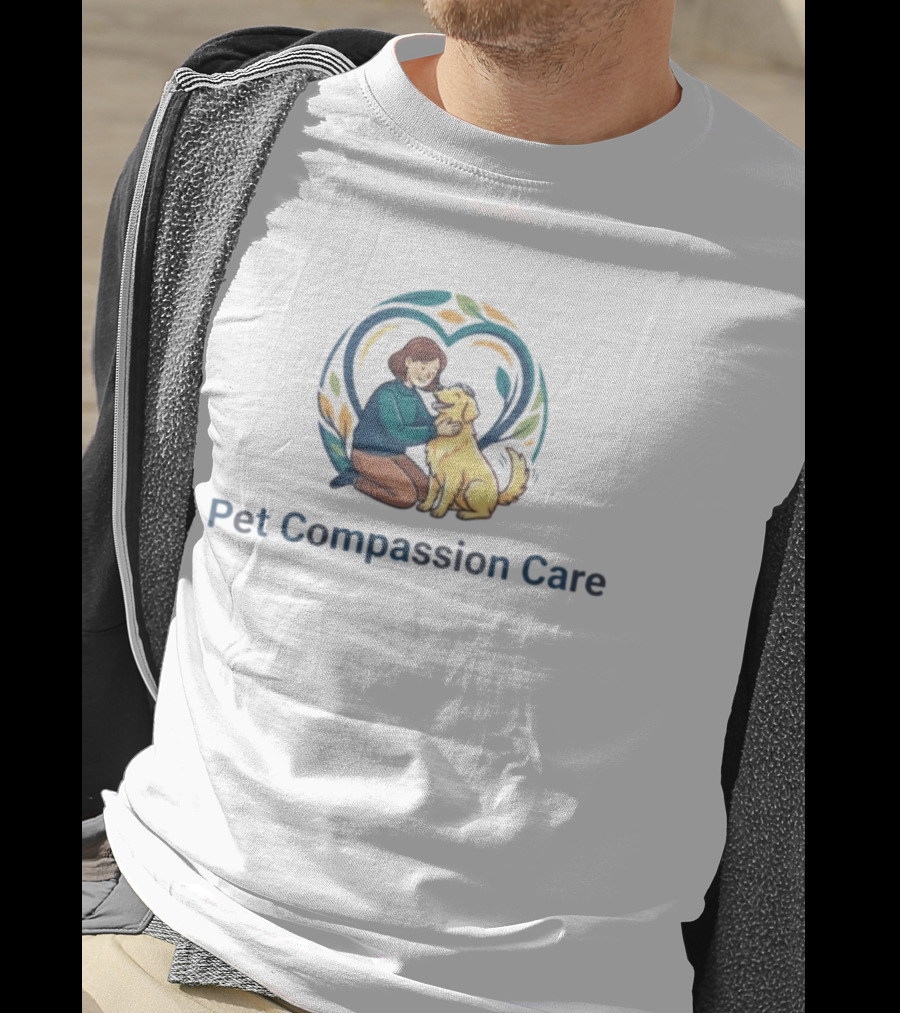 Pet Compassion Care Heartwarming Human Canine Bond And Love T-Shirt