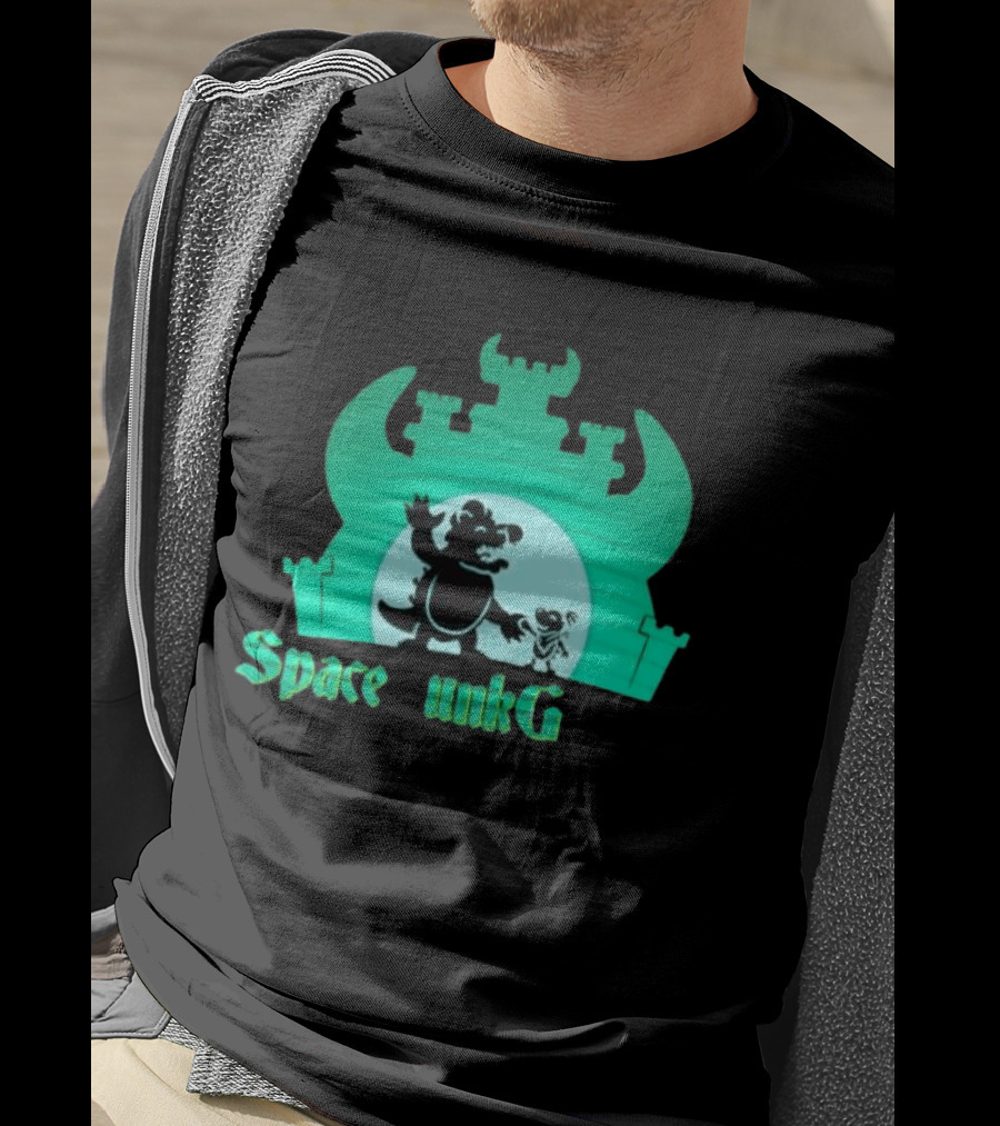 Bowser And Bowser Jr Super Mario Space Junk Galaxy Castle T-Shirt