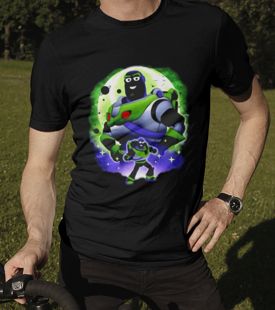 Buzz Lightyear Space Ranger Moon Planetary System Toy Story Galaxy T-Shirt