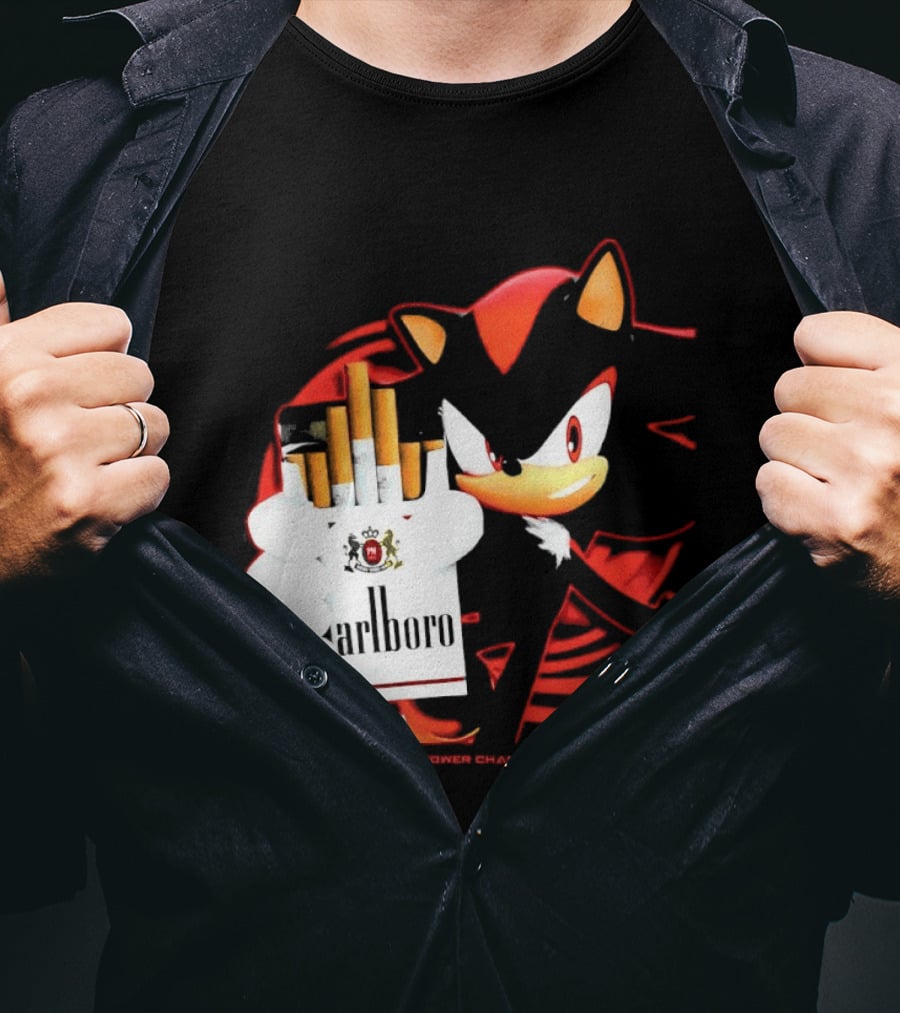Shadow The Hedgehog Marlboro Cigarettes This Power Changes Me T-Shirt