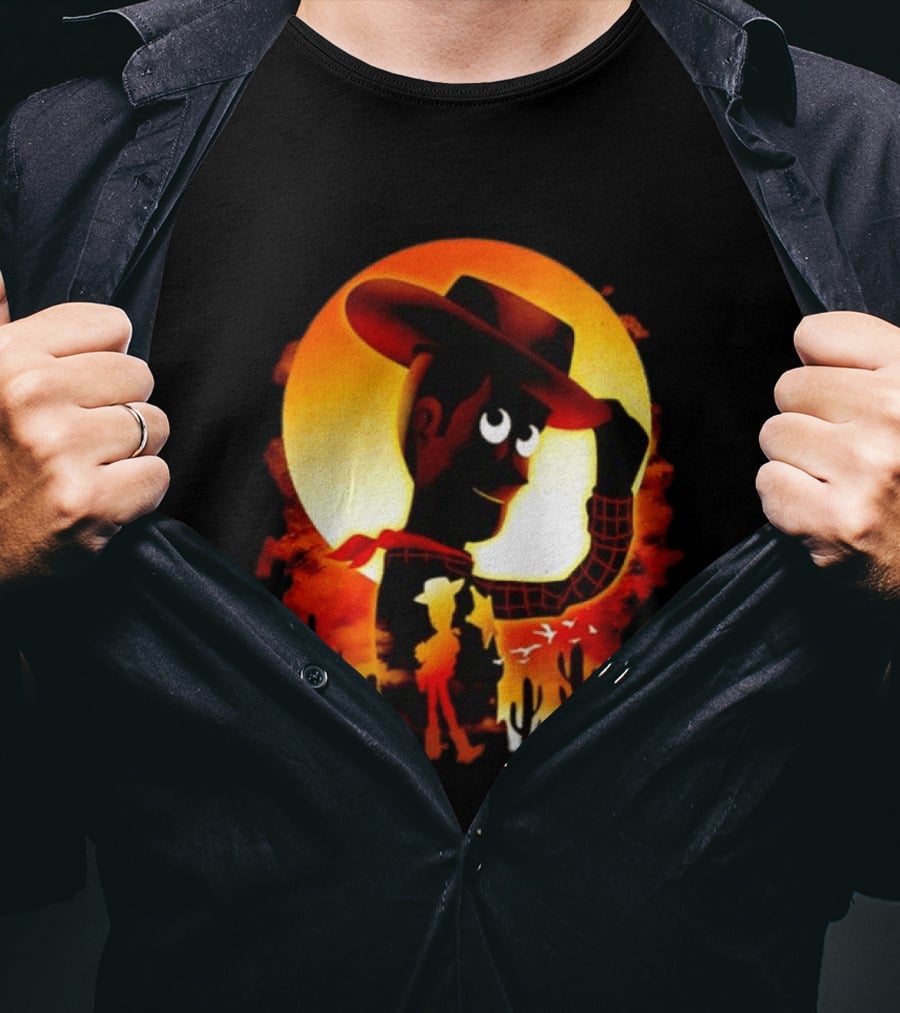 Sheriff Woody Pixar Toy Story Sunset Cowboy T-Shirt