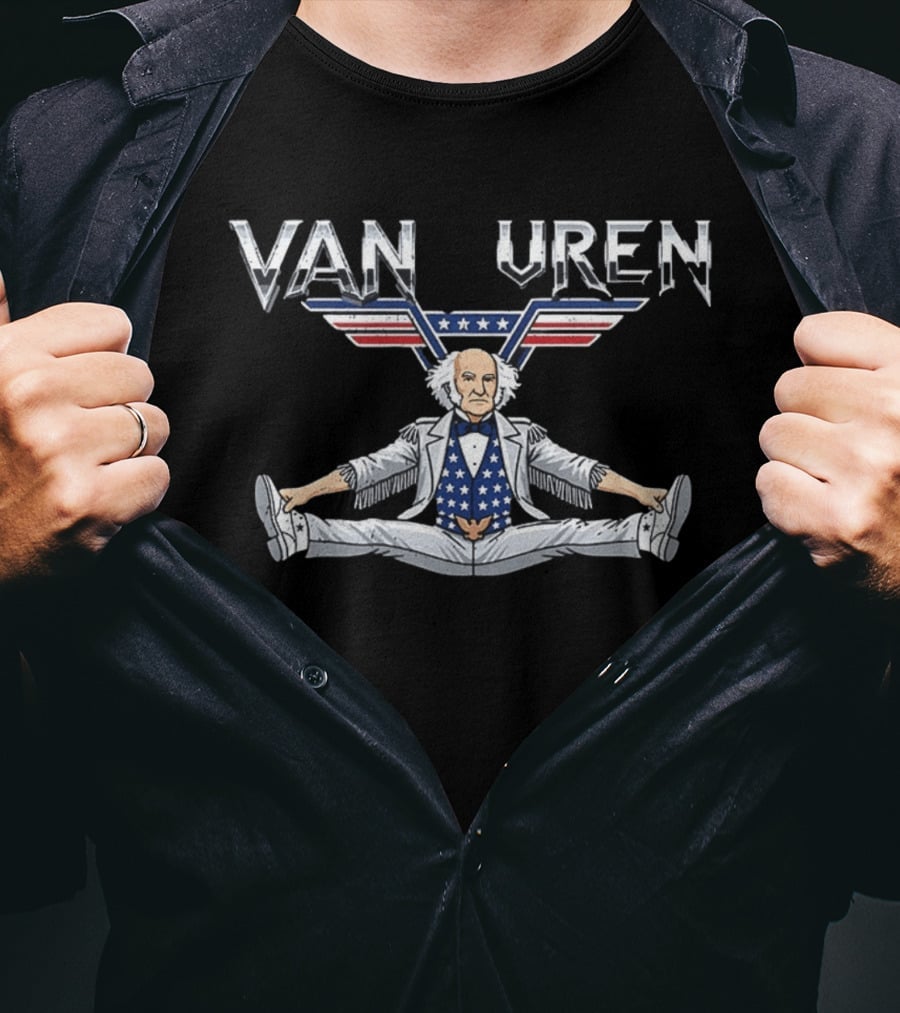VAN BUREN 8th President Patriotic Style With Stars And Stripes T-Shirt