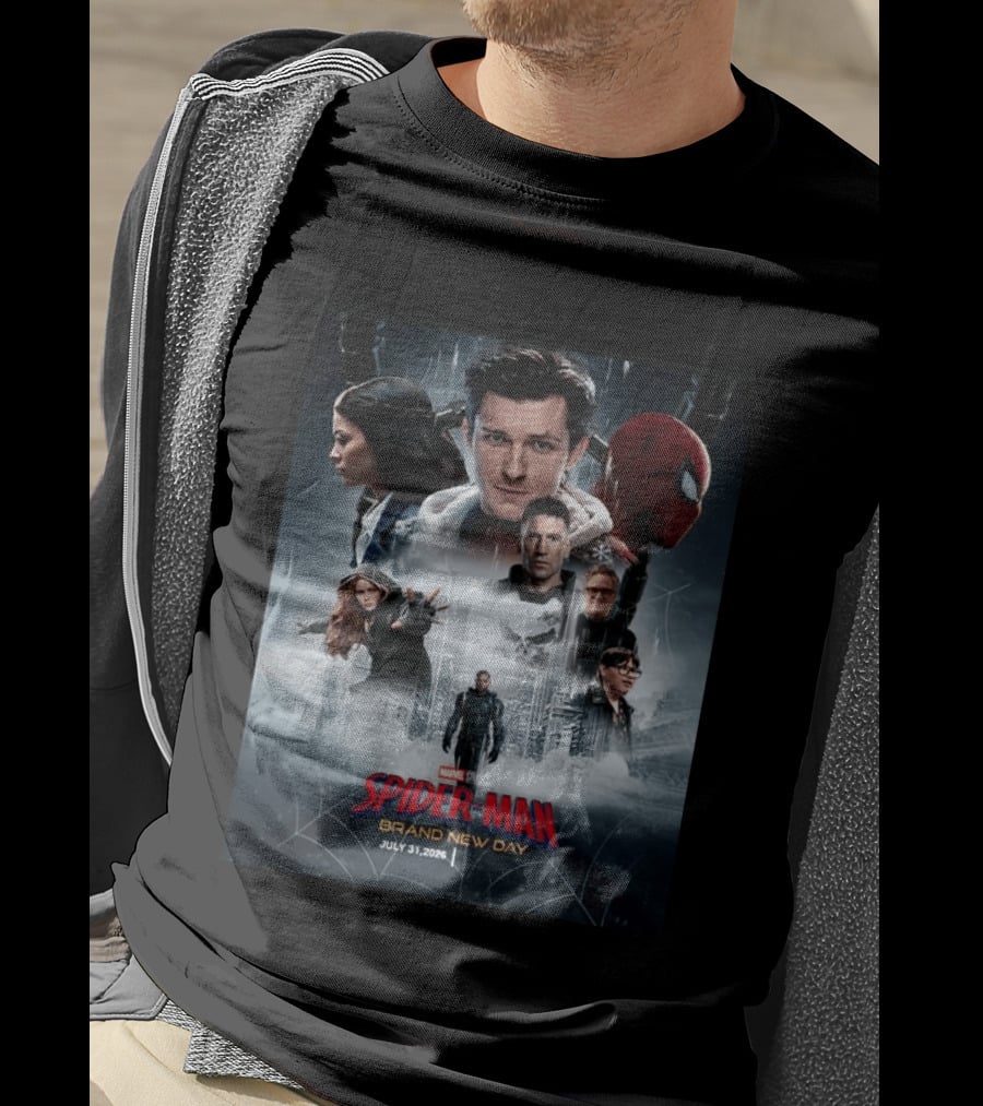 Marvel Studios Spider Man Brand New Day July 31 2026 Movie T-Shirt
