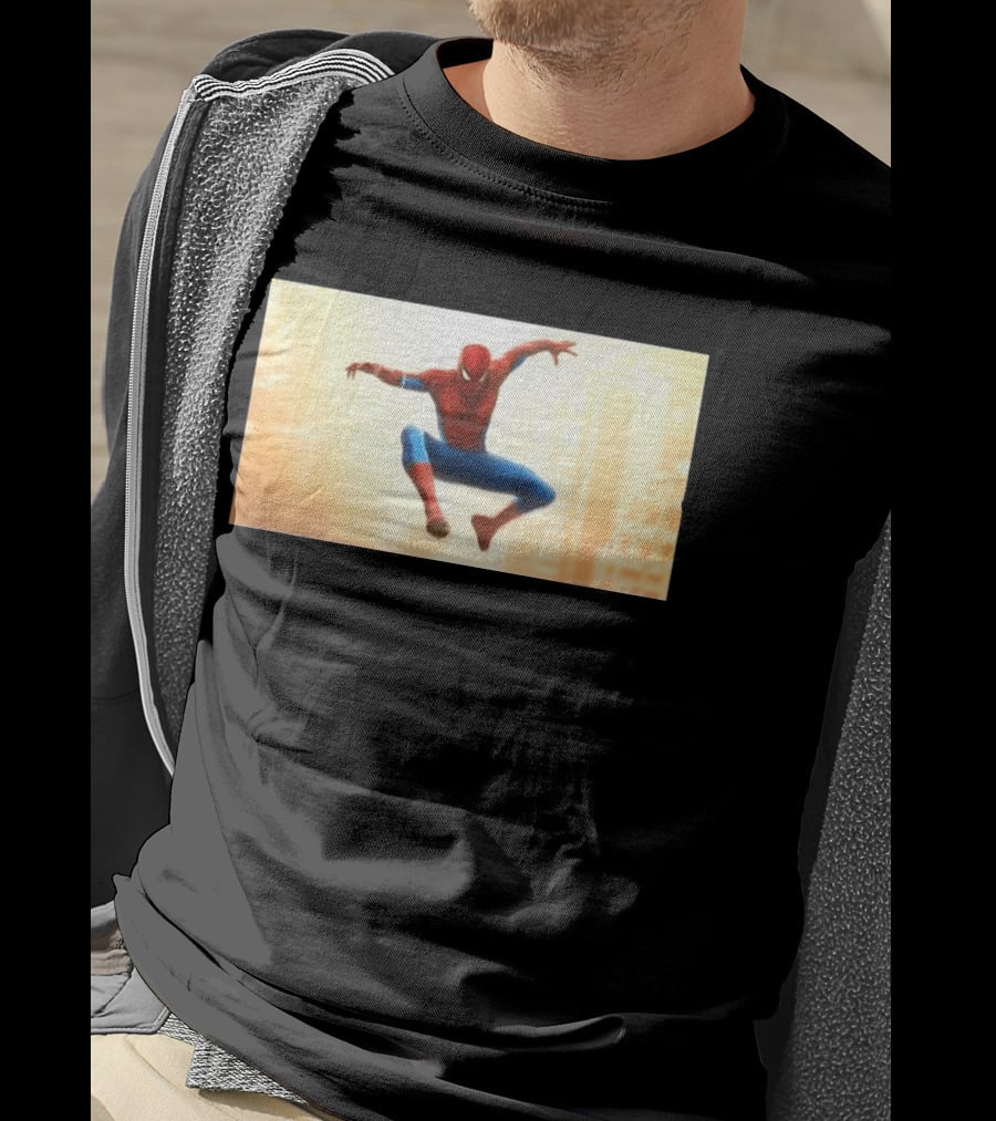 Spider Man Brand New Day July 2026 Jumping Action Pose Classic Suit T-Shirt