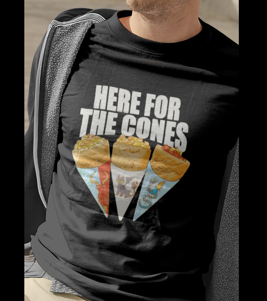 Here For The Cones Toothless How To Train Your Dragon Universal Epic Universe T-Shirt