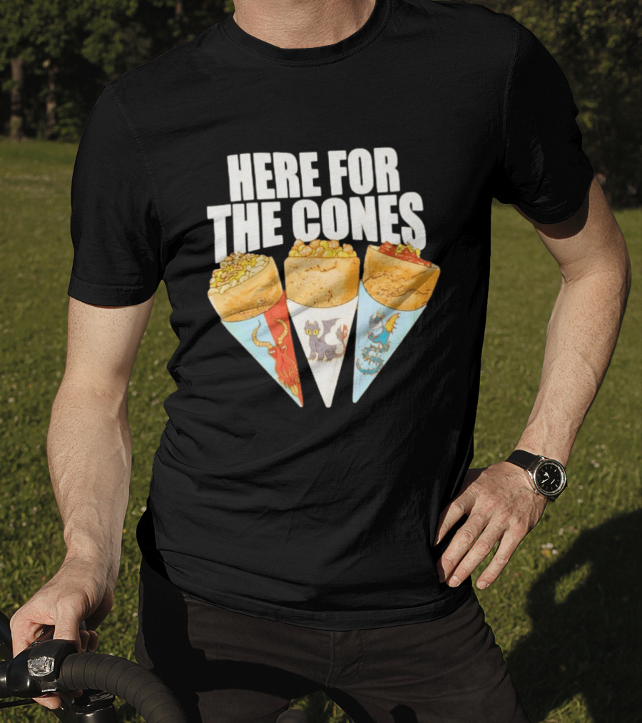 Here For The Cones Toothless How To Train Your Dragon Universal Epic Universe T-Shirt