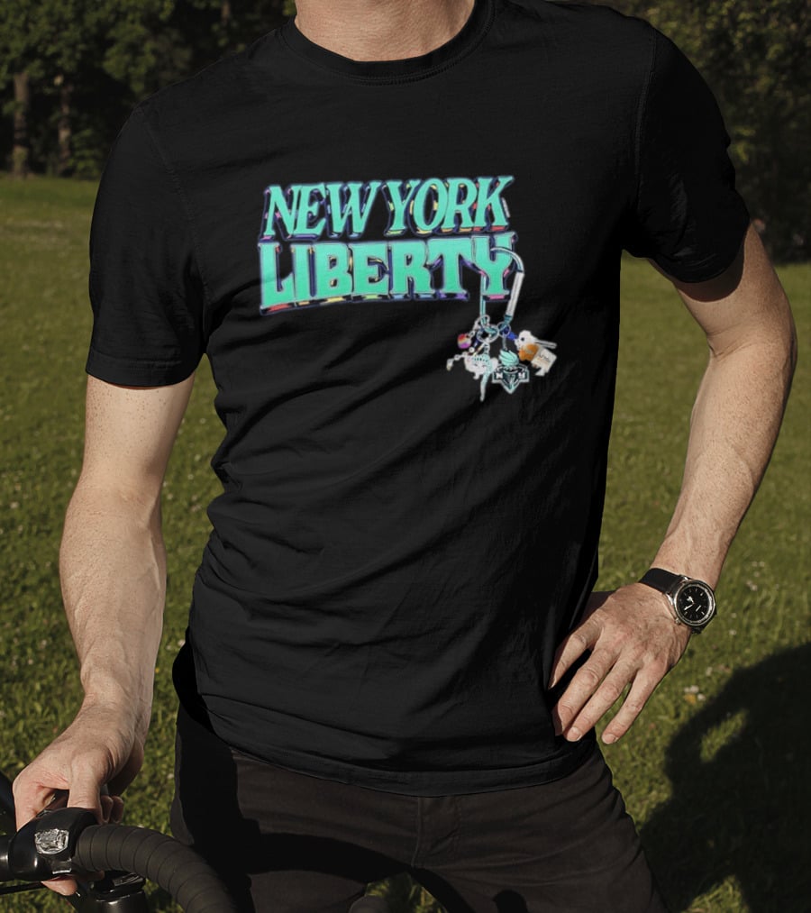 New York Liberty Carabiner Pride Keychain Accessories T-Shirt