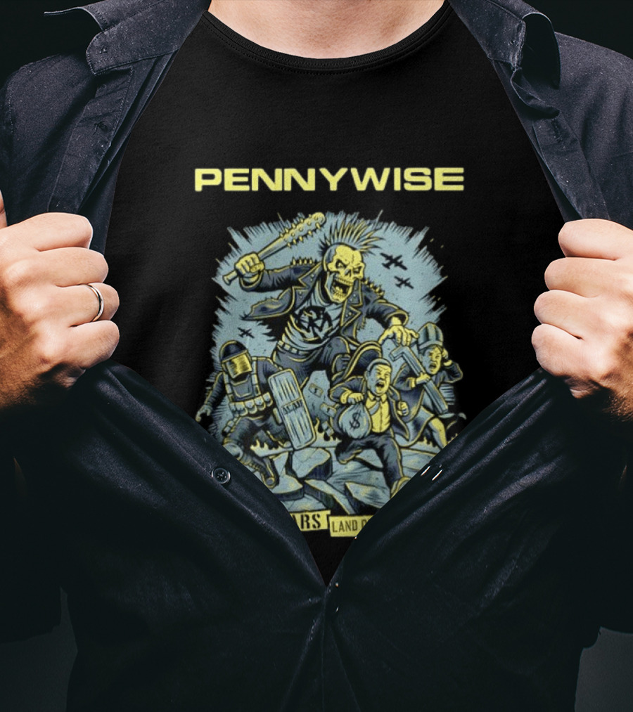 Pennywise 25 Years Land Of The Free Punk Rock Anniversary T-Shirt