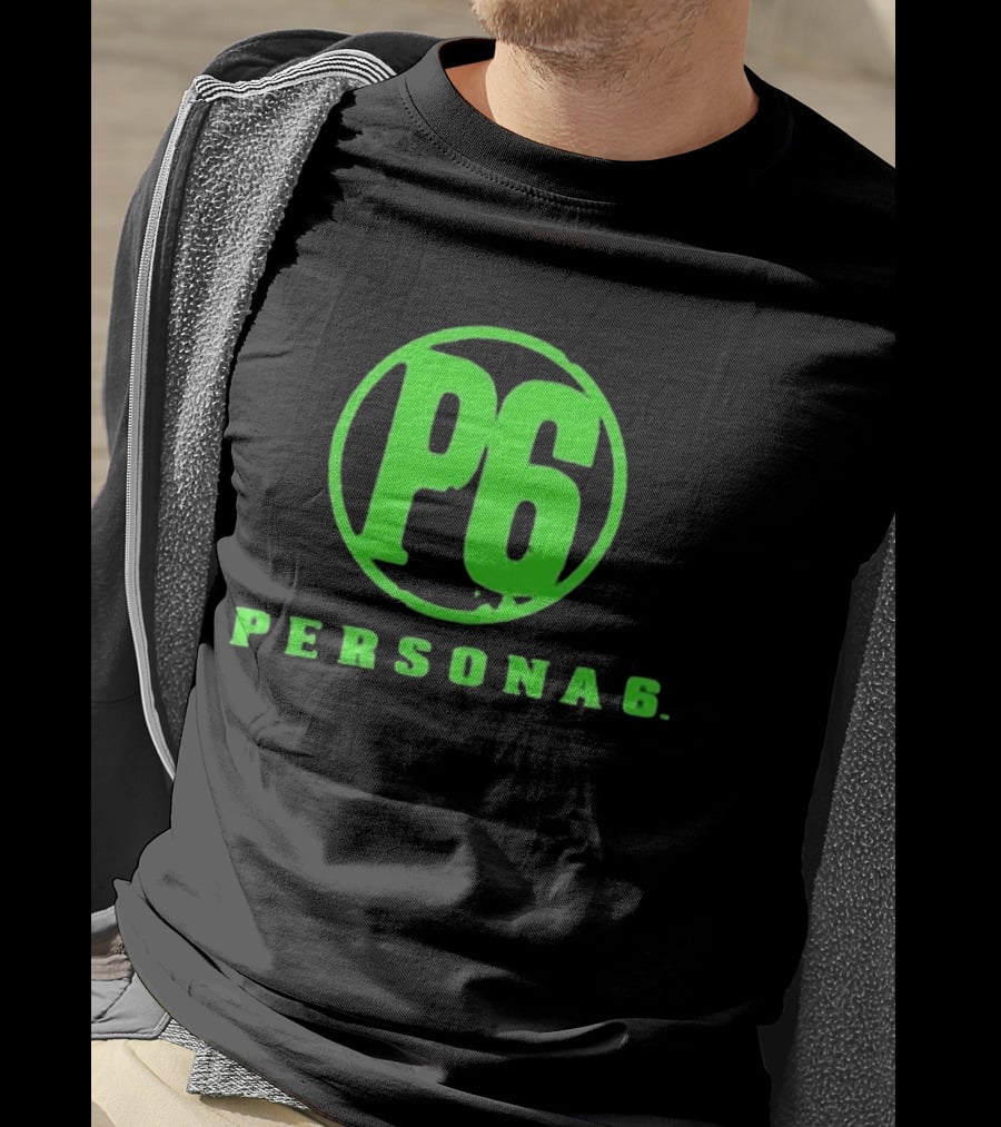 Persona 6 P6 Green Logo Commemorative T-Shirt