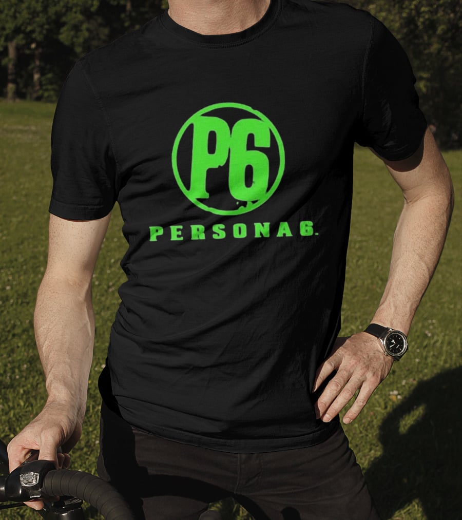 Persona 6 P6 Green Logo Commemorative T-Shirt