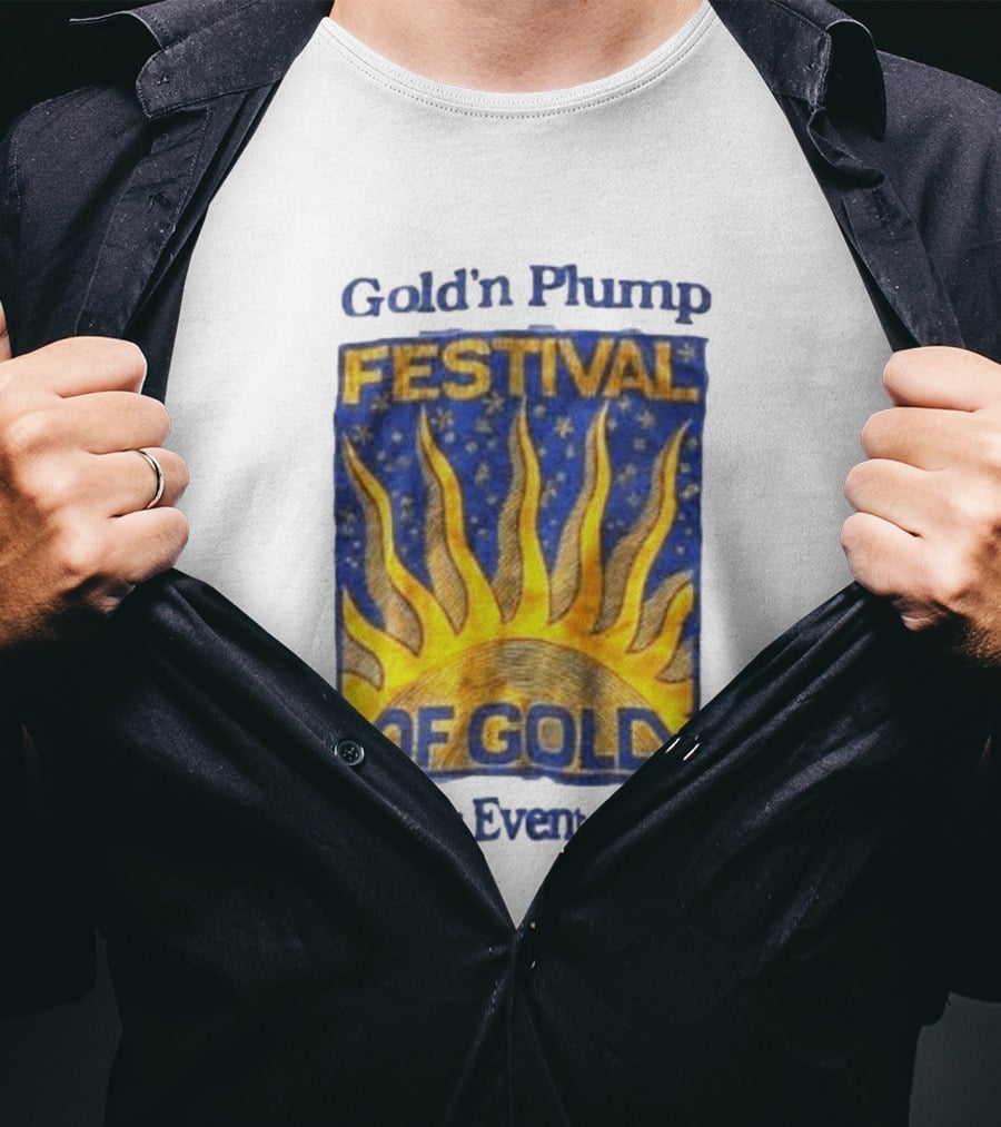 Gold N Plump Festival Of Gold Winter Event 1994 Sunburst And Stars T-Shirt