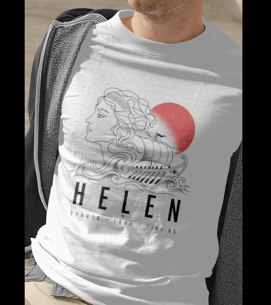 Helen Of Troy Sparta 1184 BC Greek Mythology History T-Shirt