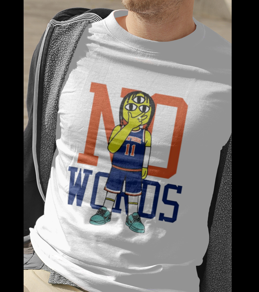 Jalen Brunson New York Knicks No Words Three Eyed Cartoon T-Shirt