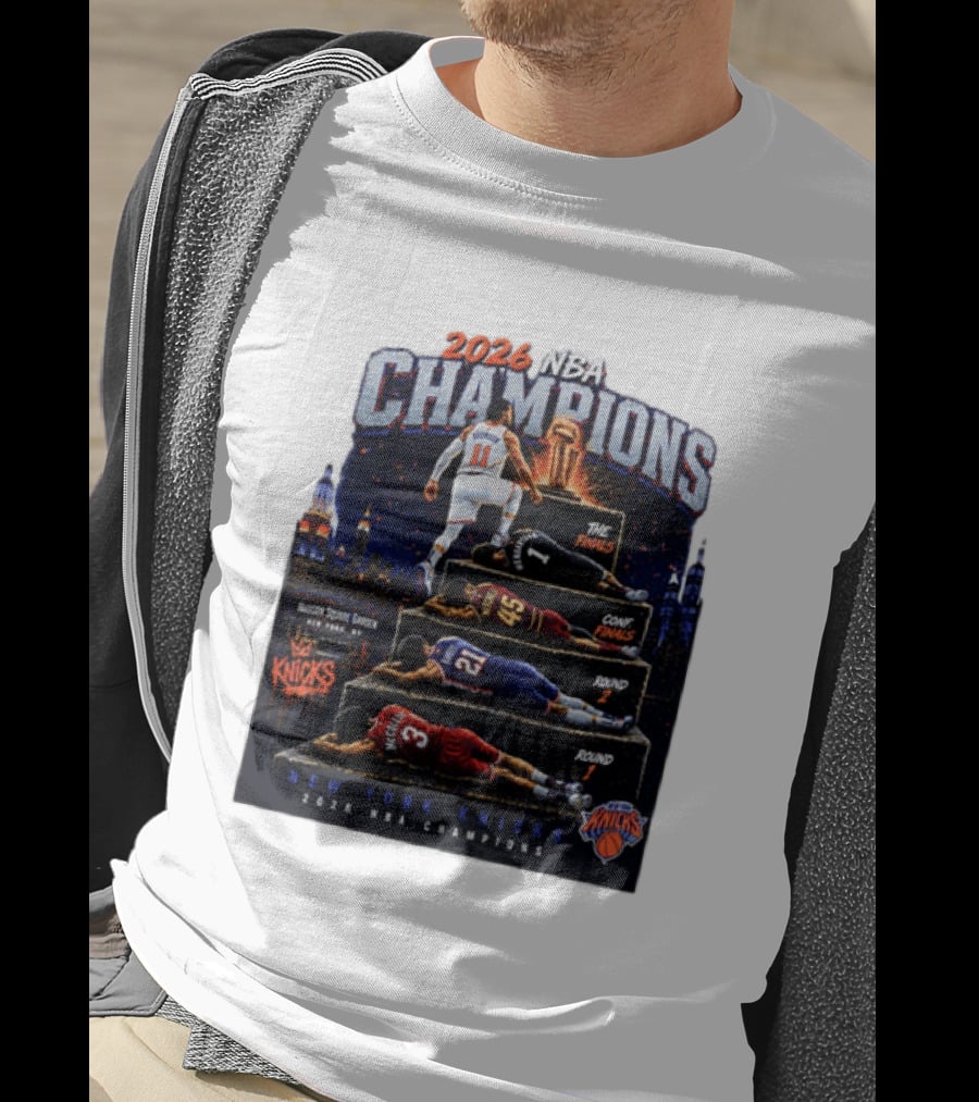 2026 NBA Champions New York Knicks Jalen Brunson Road To Glory T-Shirt