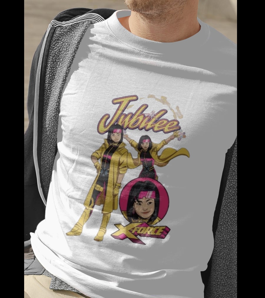 Jubilee Marvel Comics X Men X Force Power Energy Fireworks T-Shirt