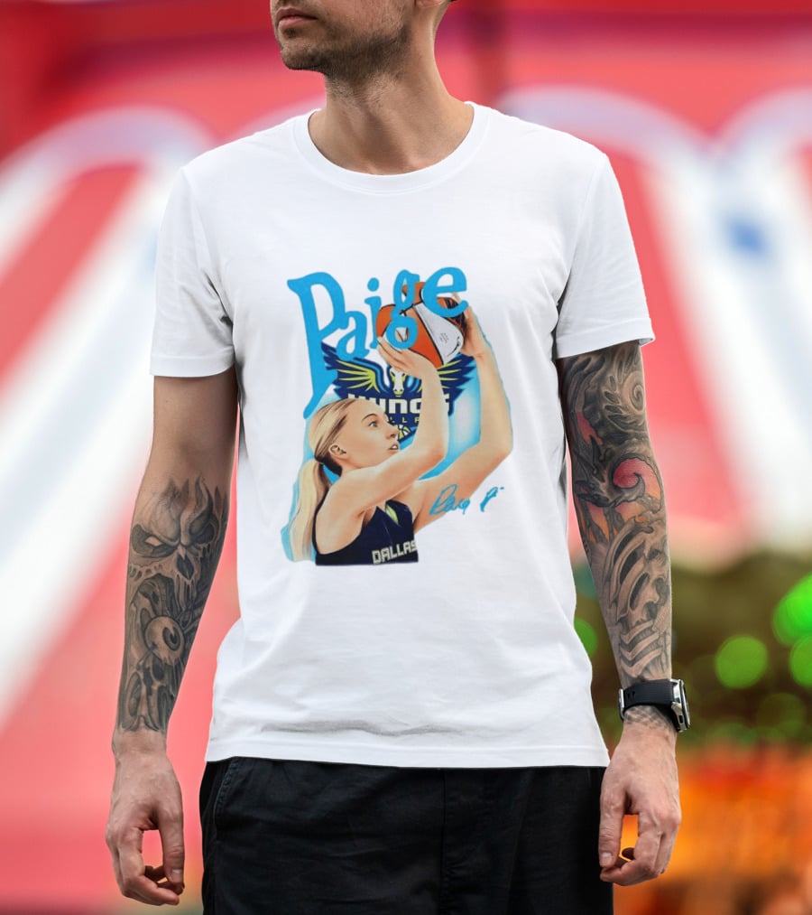 Paige Bueckers Dallas Wings Basketball WNBA Player T-Shirt