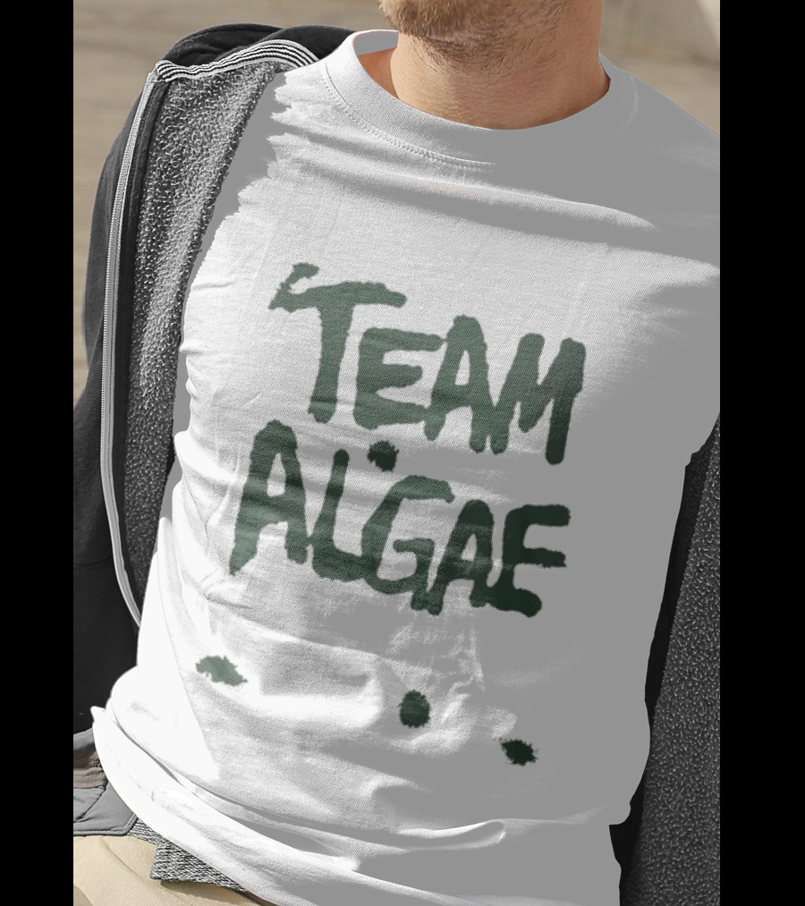 TEAM ALGAE Green Text Earthy T-Shirt