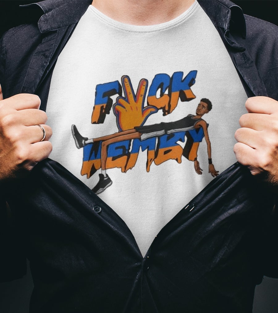 Victor Wembanyama Spurs Fvck Wemby Basketball Artistry T-Shirt