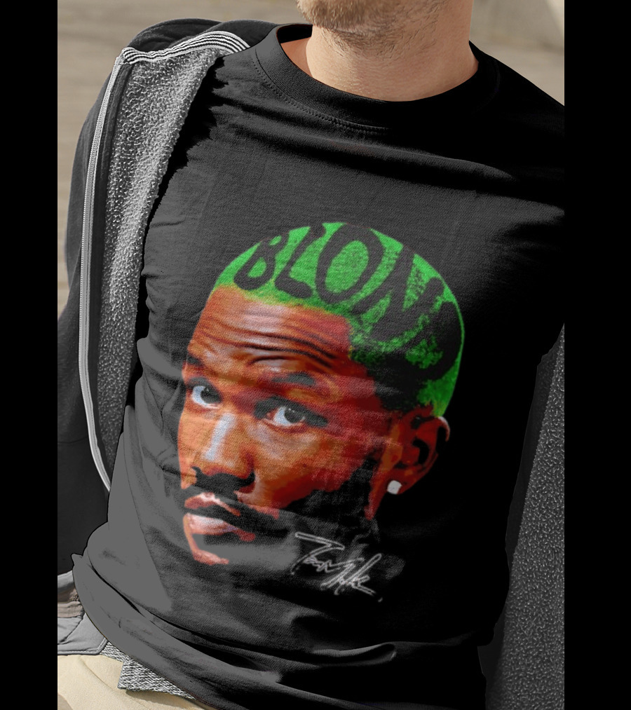 Frank Ocean Blond Album Cover Green Hair R&B Music T-Shirt