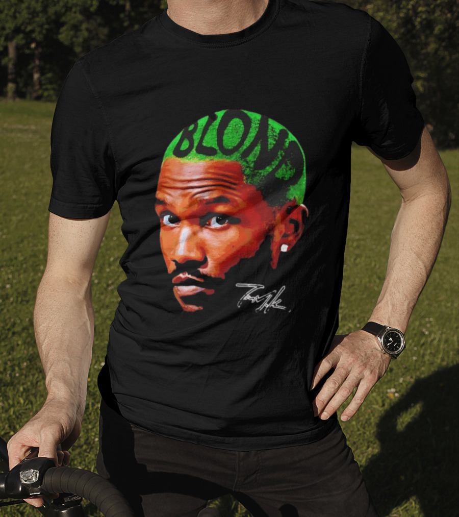 Frank Ocean Blond Album Cover Green Hair R&B Music T-Shirt