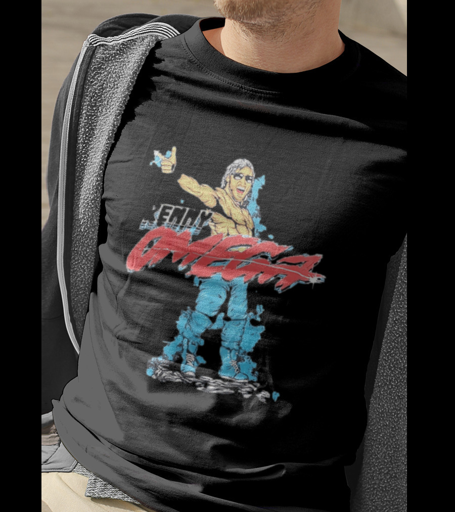 Kenny Omega Pro Wrestling Illustration With Omega Splash T-Shirt