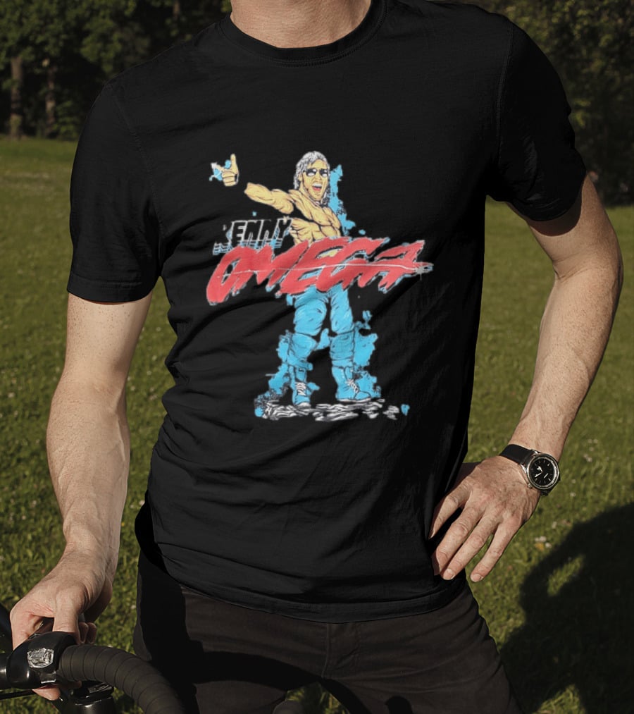 Kenny Omega Pro Wrestling Illustration With Omega Splash T-Shirt