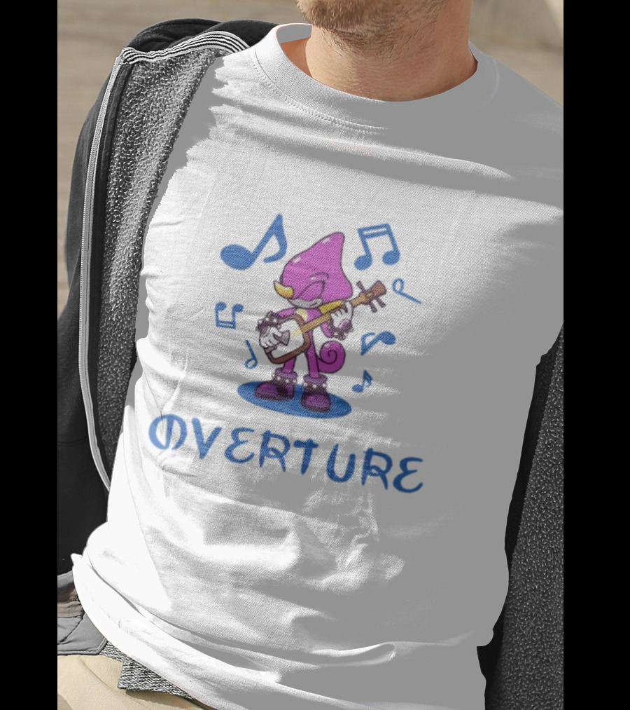 Espio The Chameleon Overture Music And Sonic The Hedgehog Notes T-Shirt