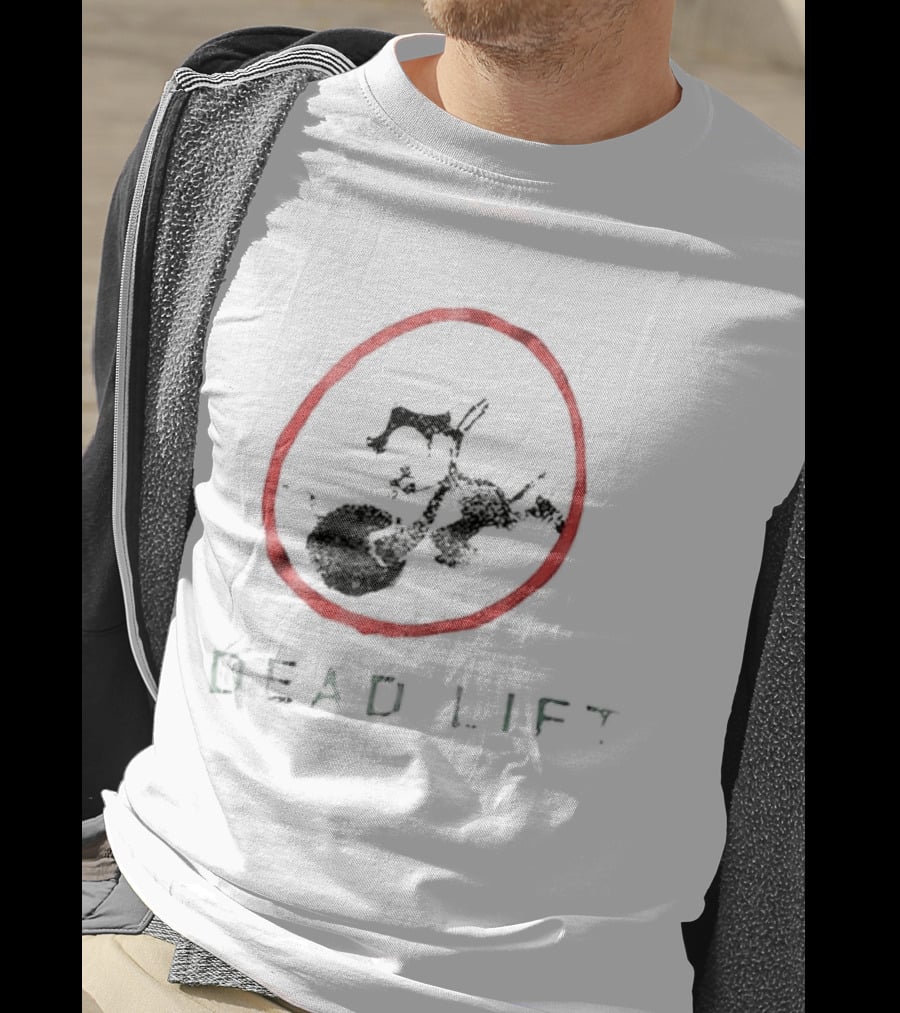 Felix The Cat Dead Lift Red Circle Weightlifting T-Shirt