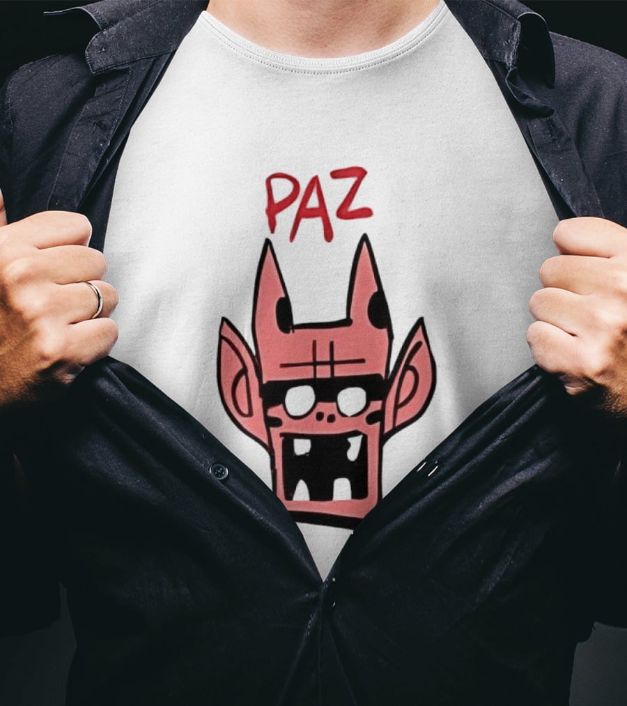 Gorillaz Paz Cartoon Character Face T-Shirt