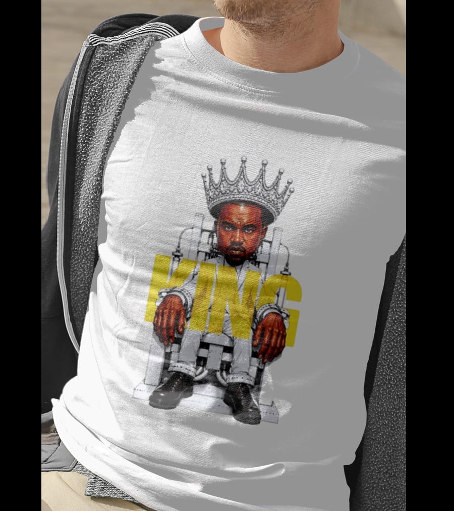 Kanye West King Chair Illustration With Crown T-Shirt