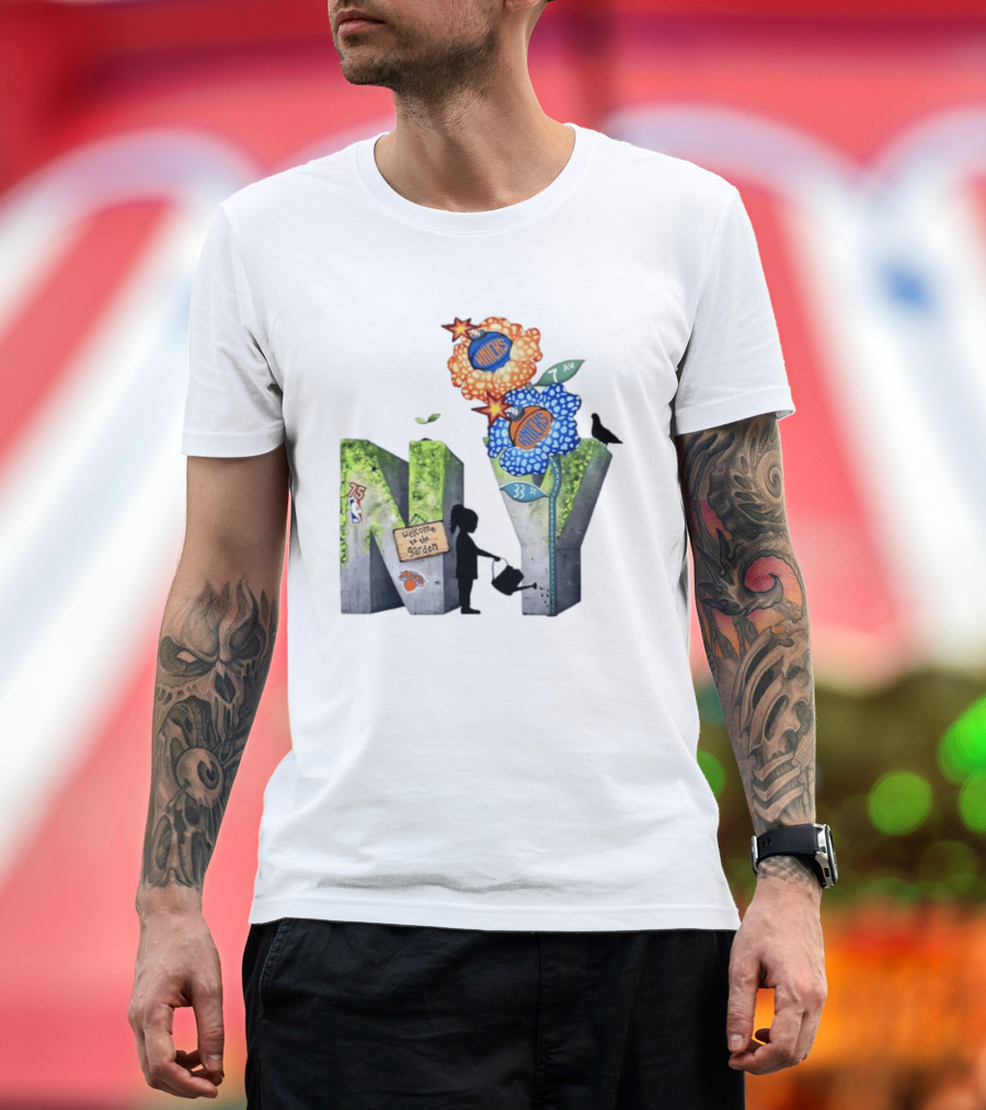 New York Knicks Welcome To The Garden 75th Anniversary 33 Seventh Avenue T-Shirt