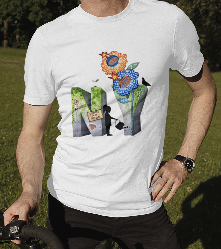 New York Knicks Welcome To The Garden 75th Anniversary 33 Seventh Avenue T-Shirt
