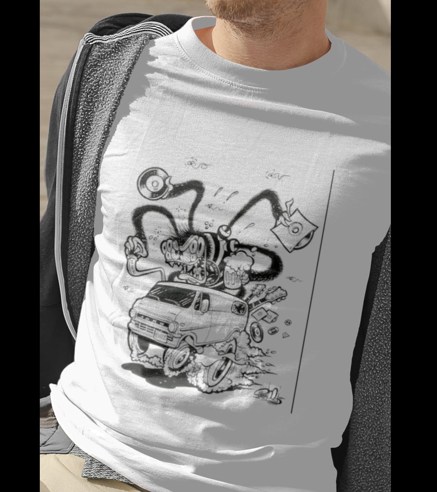 Spider 45 Fuzz Ford Tentacles Creature Adventure T-Shirt