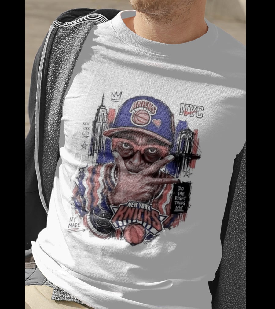 Spike Lee New York Knicks Do The Right Thing Madison Square Garden NYC Basketball T-Shirt