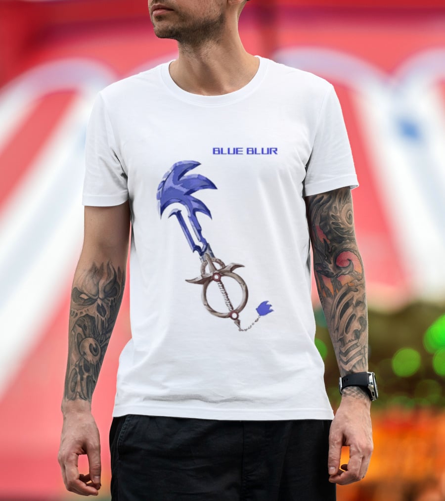 The Hedgehog Keyblade Blue Blur Sonic T-Shirt