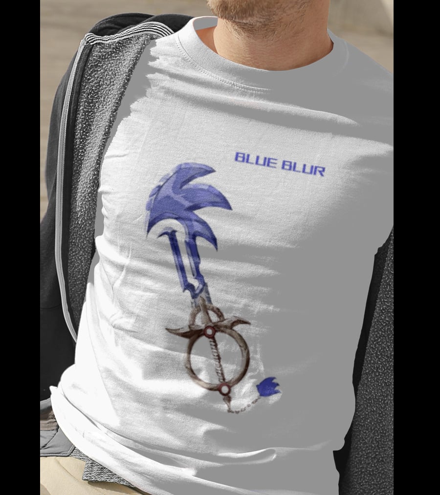 The Hedgehog Keyblade Blue Blur Sonic T-Shirt