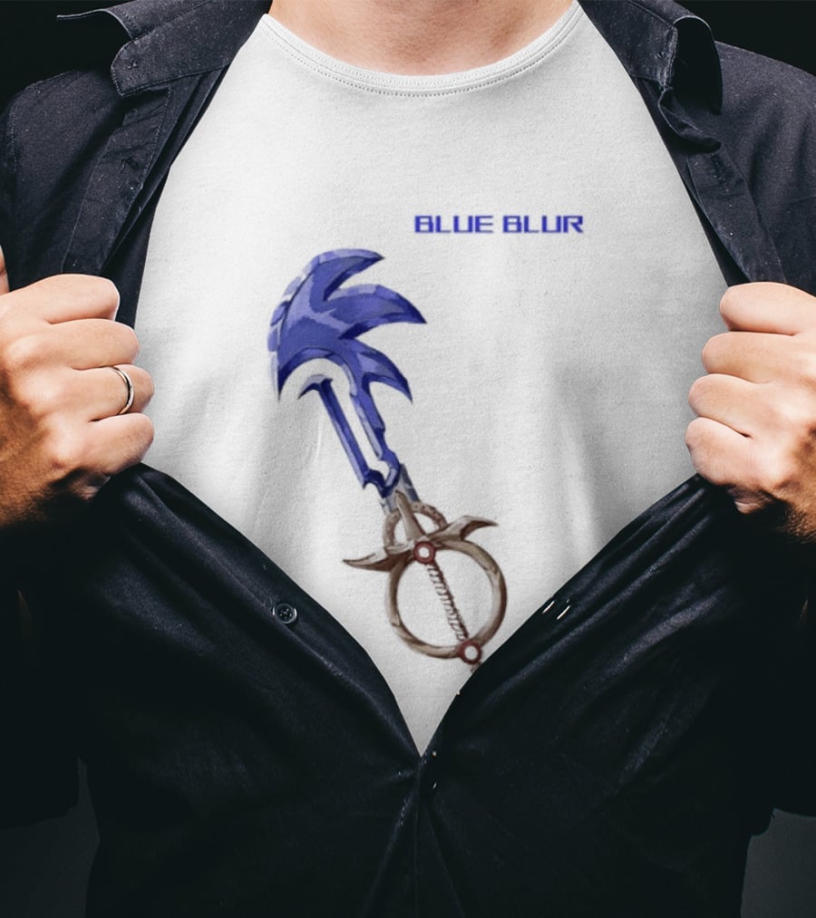The Hedgehog Keyblade Blue Blur Sonic T-Shirt