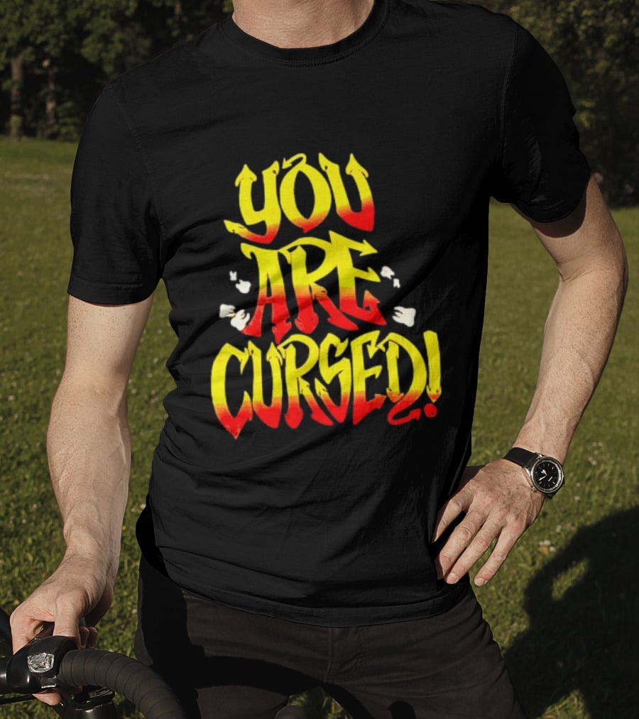Danhausen You Are Cursed Bold Graffiti T-Shirt