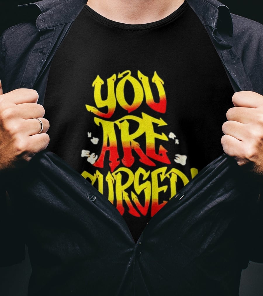 Danhausen You Are Cursed Bold Graffiti T-Shirt