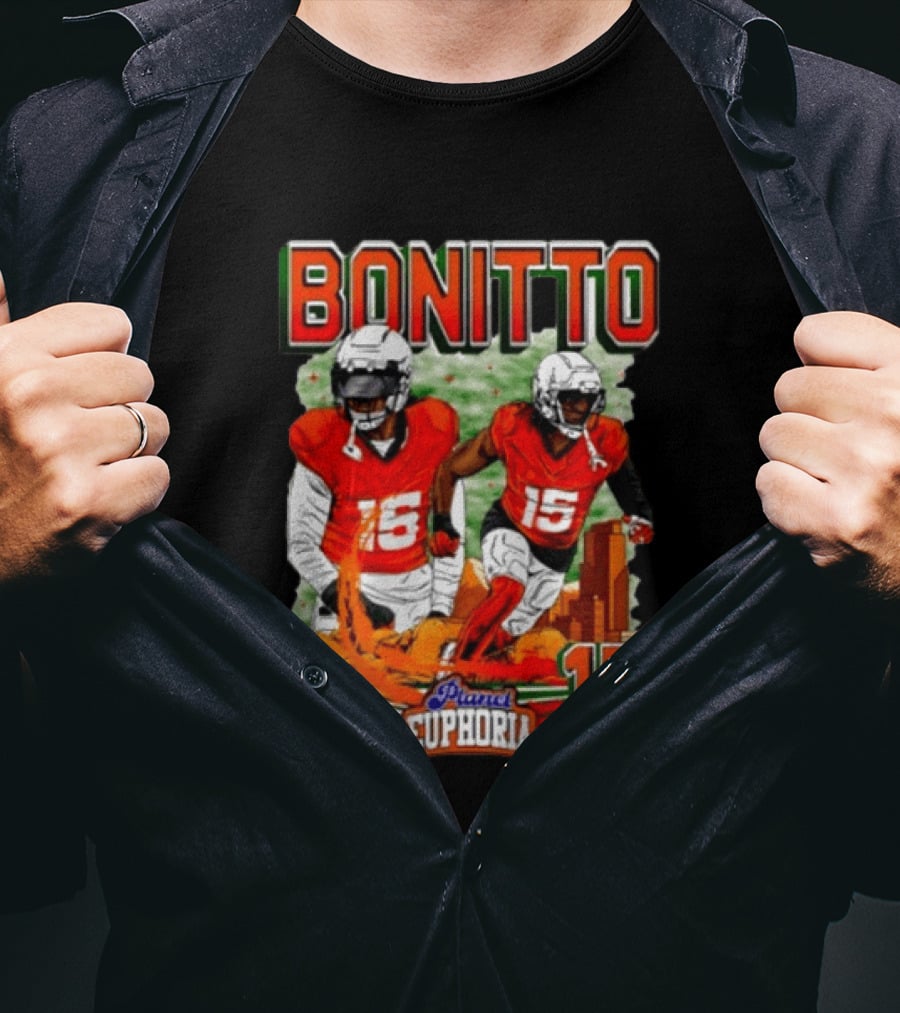 BONITTO 15 NFLPA Planet Euphoria Denver Skyline T-Shirt