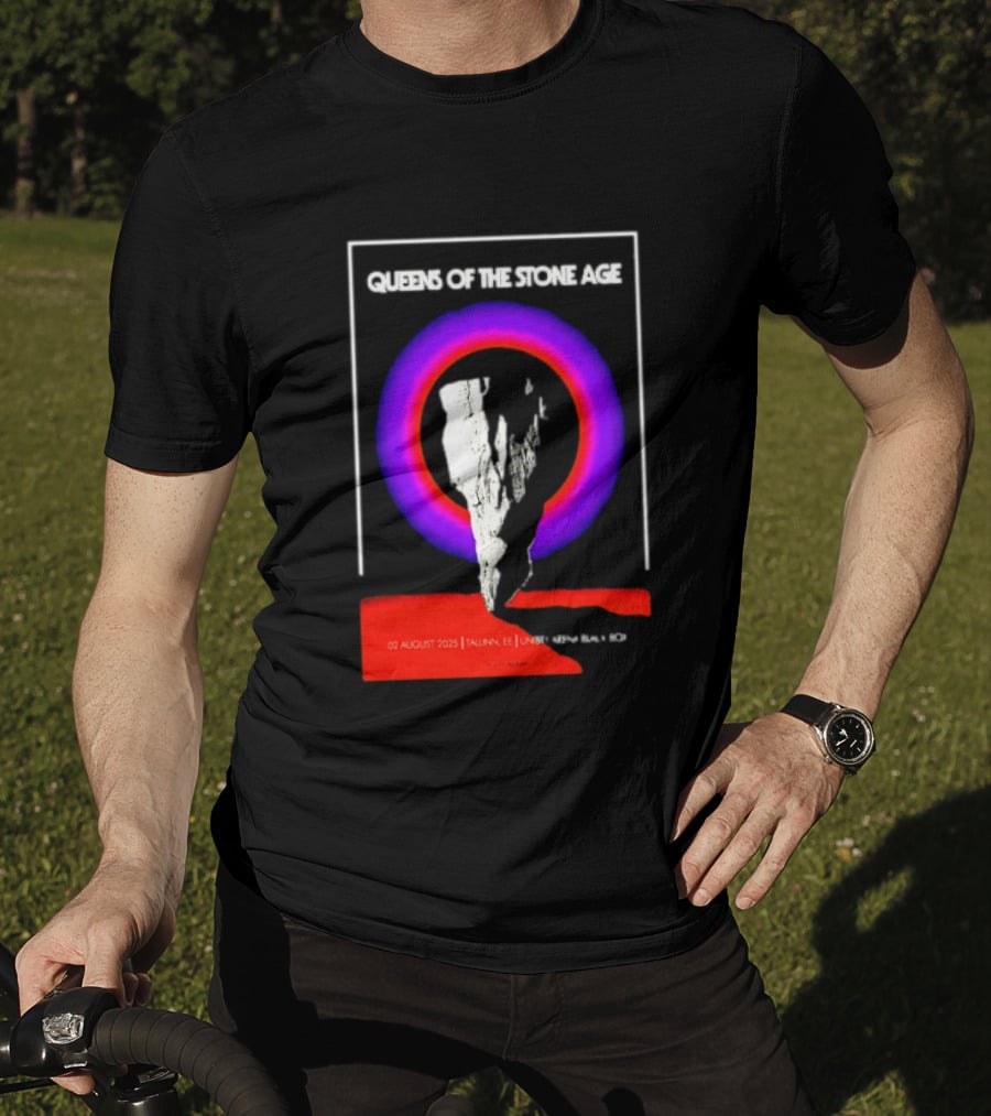 Queens Of The Stone Age 02 August 2025 Tallinn EE LHF Studio 47 Vintage Circle T-Shirt