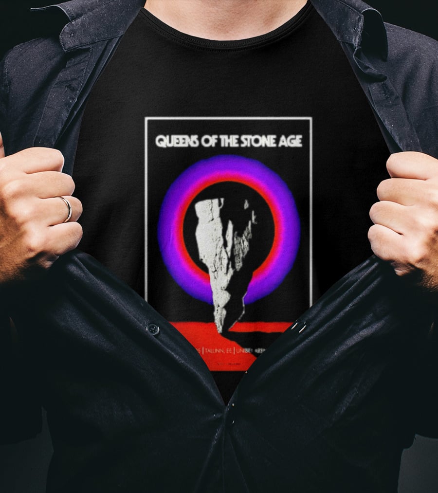 Queens Of The Stone Age 02 August 2025 Tallinn EE LHF Studio 47 Vintage Circle T-Shirt