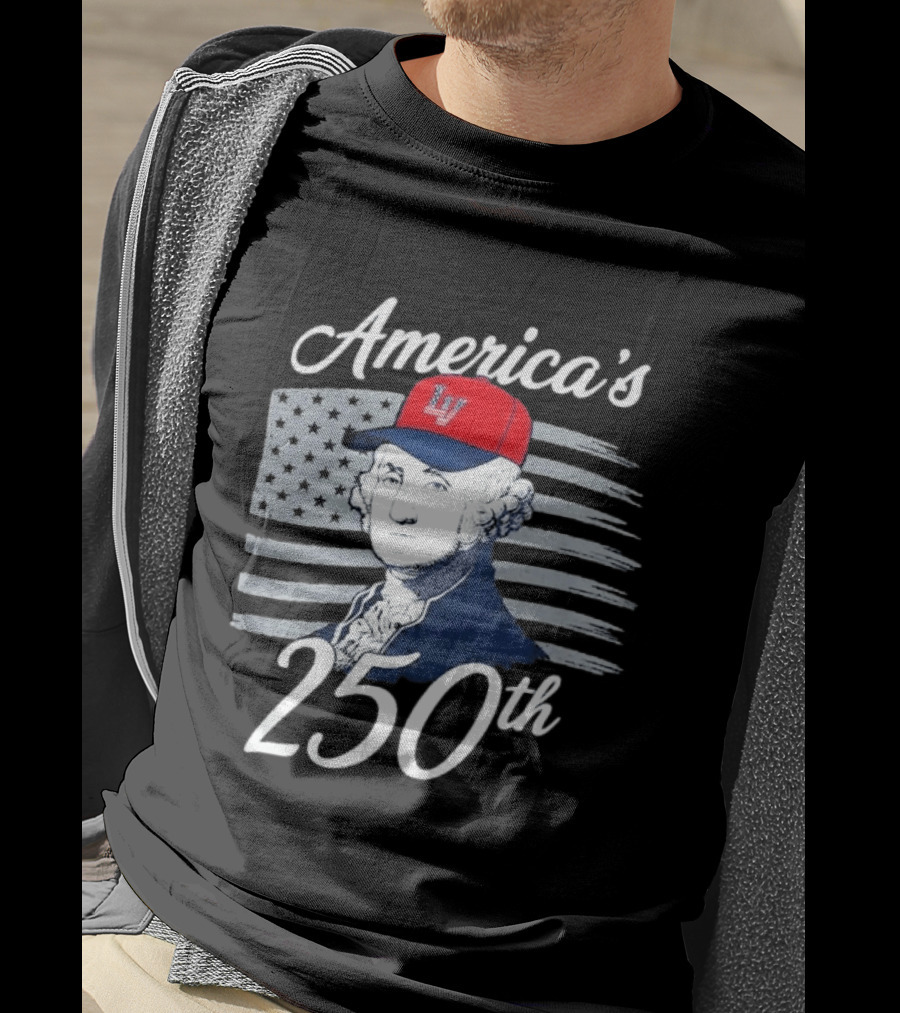 Las Vegas Aviators America's 250th George Washington LV Cap Navy T-Shirt